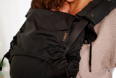 Kangura portabebés Mochila evolutiva Neko Smart Toddler Raven (Algodón orgánico)