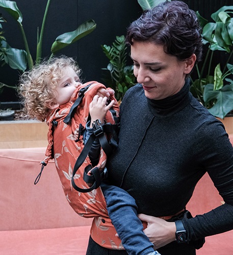Kangura portabebés Mochila evolutiva Neko Smart Toddler Gemma amber (Algodón orgánico)