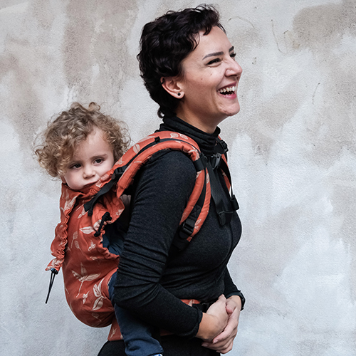 Kangura portabebés Mochila evolutiva Neko Smart Toddler Gemma amber (Algodón orgánico)